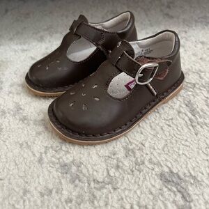 L'Amour Chocolate Brown Toddler Girls Dress Shoes